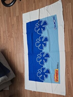 Starburst Fruit Chews Blue Floral Beach Towel Vintage Early 2000s